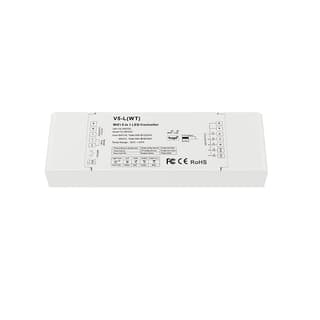 SKY WiFi + RF RGB/RGBW/RGBCCT Receiver, 5 Ch 6A, Tuya, Alexa & Google
