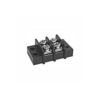 2-Position Dual Row Terminal Block, 28-12 AWG, 25A 600V