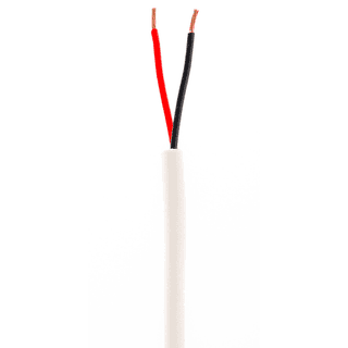 22/2 AWG Stranded Wire, 5A 125V, White Jacket – Sold by the Foot