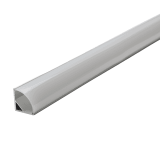 Corner LED Aluminum Channel 45° for 10mm Strip, 8 ft – Silver (CP1)