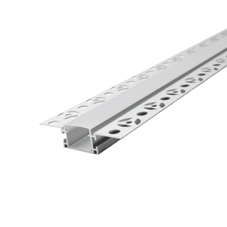 Trimless Recessed Drywall LED Channel, Dual 12mm Strip, 8 ft – Silver (RT1)