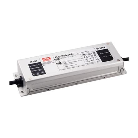 Mean Well XLG-320 Waterproof LED Power Supply, 300W, 12/24V Selectable