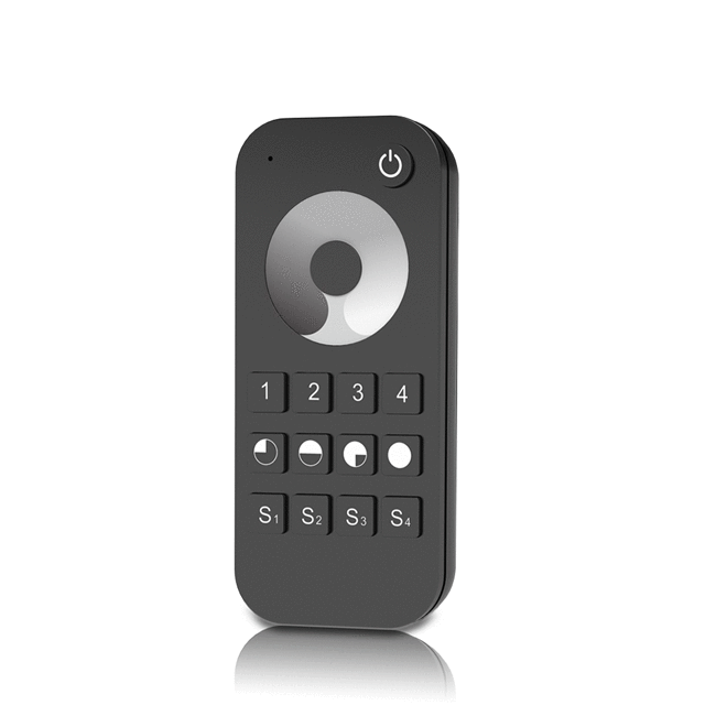 SKY RF Dimmer Remote Control, 4 Zones, Sync Function – Black