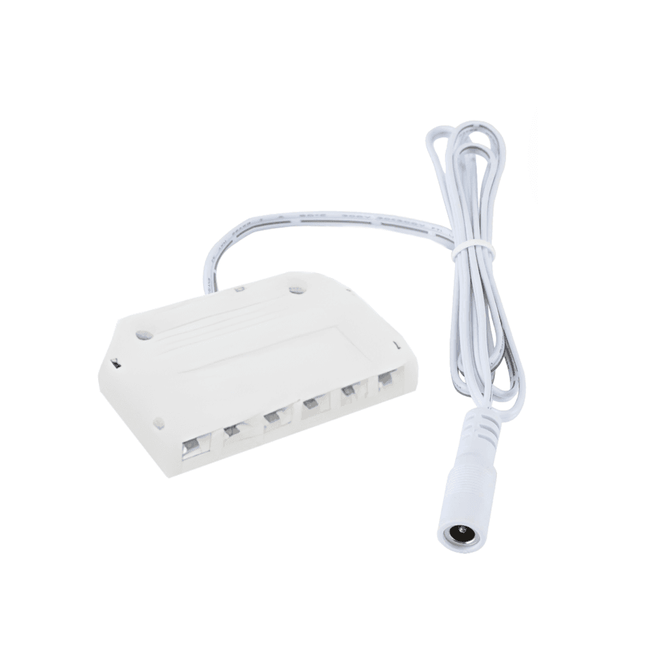 EasyLED 6-Port Splitter Box, DC to 3A Dupont 24V, 5 ft Lead