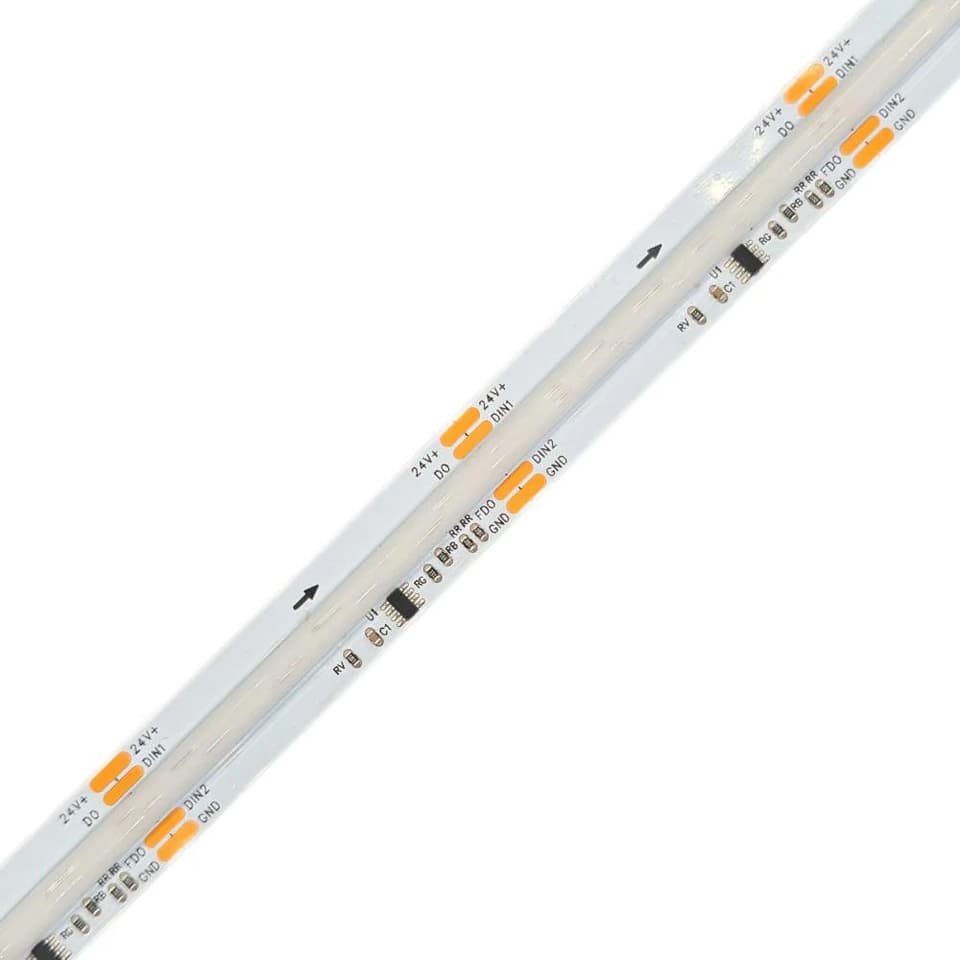 Digital RGB COB LED Strip 24V WS2811, 576 LED/m 18W/m, 16.4 ft, UL