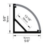 8-feet V-Shape Aluminum Channel for 90 Degree Applications - Image 2