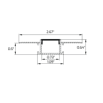 8-feet Deep Trim-less Aluminum Channel for Drywalls - Image 2