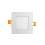 4" Smart LED Flat Square Panel - RGBCCT, 10W, Round Cutout - Image 2