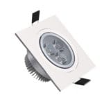2 3/4" LED Under Cabinet Square Light White Frame, 3W