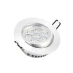 3 1/2" LED Dimmable Down Light - Silver Frame, 7W