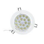 6" LED Down Light White Frame, 18W