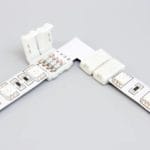 Two Ends "L" Connector for 10mm RGB Strips