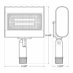 LFX LED Floodlight with Knuckle Base, 15W, 120-277V - Image 2