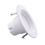4" LED Round Recessed Down Light, Baffle Trim, 10W