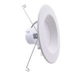 6" Round LED Recessed Down Light, Baffle Trim, 13W