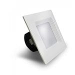 4" Square LED Recessed Down Light, Baffle Trim, 10W