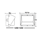 LED Wall Pack, 150W - Image 2