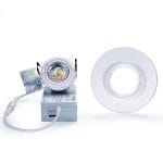 4" Interchangeable Trim Down Light - White Frame, 8W - Image 2