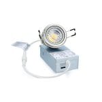 3" Interchangeable Trim Down Light - Silver Frame, 8W - Image 3