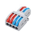 Lever Compact Wire Connectors, 2 Cables In 4 Cables Out