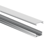 aluminum channel, aluminum profile, silver
