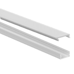 8-feet Aluminum Channel, White - AS1